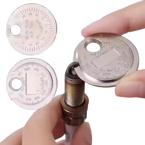 1/2/3/4/5/6Pcs Range Coin-Type Spark Plug Gage Gap Measuring Tool 0.02 To 0.1 Inch Range Feeler Spar