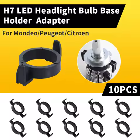 10pcs H7 LED Car Headlight Adapter Base Adapters Holders for FORD MONDEO for PEUGEOT 508,2008,3008 f