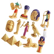 WMH Set of 12 Ancient Egypt Toy Including Pyramids and Mummies Model for Interactive Play
