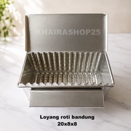 Pan bandung toast mold/ with lid 20x8x8 cm