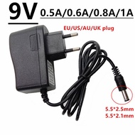 9v DC5.5mm 0.5A 0.6A 0.8A 1A AC/DC Adaptor 500mA 600mA 800mA 1000mA Power Adapter Supply Universal E