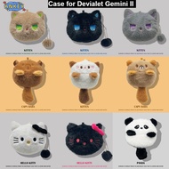 For Devialet Gemini II Case Wireless Bluetooth Earphone Cover Cartoon Plush Storage Cute Couple Zipp