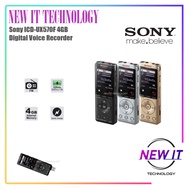 Sony ICD-UX570F UX570F Stereo Digital Voice Recorder with Noise Reduce + internal 4GB Memory (Suppor