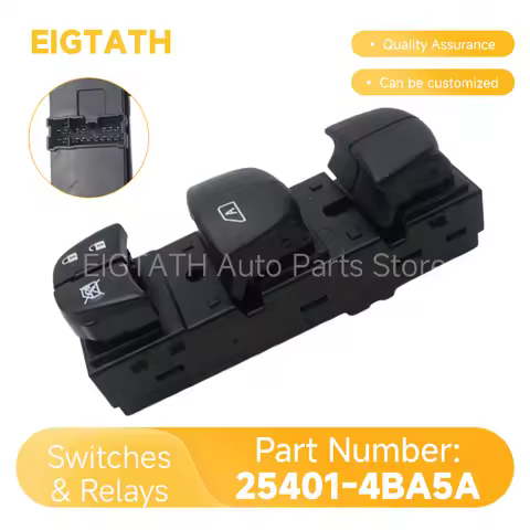 25401-4BA5A Power Window Master Control Switch Driver Side For Nissan X-Trail T32 Qashqai J11 Rogue 