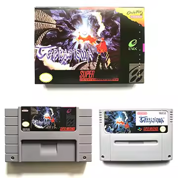 Terranigma game cartridge For snes ntsc pal video game