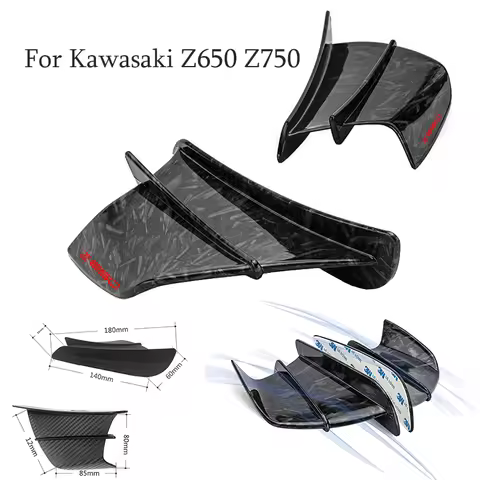 For Kawasaki Z650 Z750 Motorcycle Accessories Wind Knife Racing Wind Wing Deduct Shield Side Wind Sp