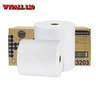 กระดาษเช็ดเอนกประสงค์ แบบม้วนใหญ่ WYPALL L20 Preforated Jumbo Roll Wipers White By Kimberly-Clark P