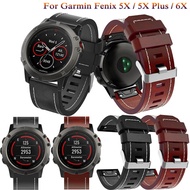 Leather wrist Watch Strap Easy fit quick Link Bracelet Belt 26MM For Garmin Fenix 5X Classic smart W