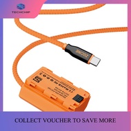 TECHCHIP- PD-FZ100 Type-C USB-C to FZ100 Dummy Battery Cable Braided Wire A7III A7RIII A7SIII A7RM4
