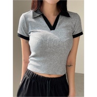 OURA WOMEN'S V-NECK T-SHIRT | TWO-COLOR WOMEN'S T-SHIRT | MODERN V-NECK T-SHIRT WOMEN'S TOP