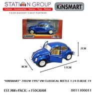 KINSMART 7002W 1997 VOLKSWAGEN CLASSICAL BEETLE 1-24 DARK BLUE 19