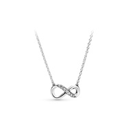 สร้อยคอ Pandora ประดับสัญลักษณ์ที่สว่างใสยิ่งนานไปในช่วงเทศกาลคริสต์มาส สร้อยคอแบบเรียบง่าย Mobius แ