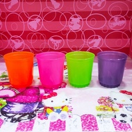 12 pcs / lusin gelas plastik mungil, gelas jamu, gelas kecil,