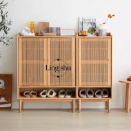 BENEDY Japandi Solid Wood Shoe Cabinet｜日式北歐橡木實木鞋櫃｜透氣孔設計｜單門 / 雙門｜玄關收納櫃