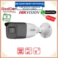 HIKVISION DS-2CE19D0T-VFIT3F(C) 2 MP Manual Varifocal Bullet Camera (Local SG Seller) #Reddot Techno