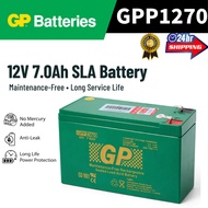 GP 12V 7Ah Rechargeable Sealed Lead Acid Battery - GPP1270 GP BackUp Battery