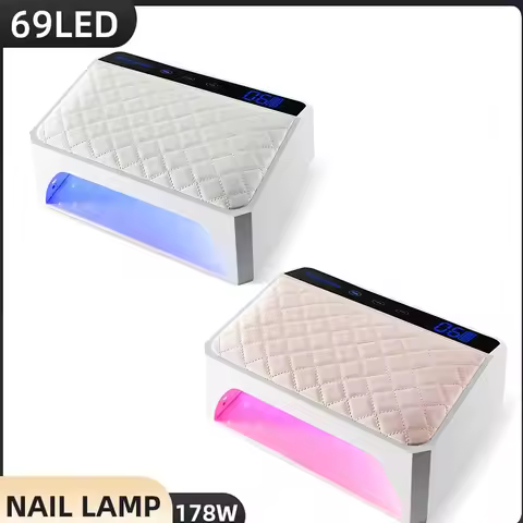 2023 New Design Extra Large Space For Tow Hands 178W X40 Cordless UV LED Nail Lamp With Hand Pillow 
