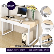 【Ready Stock】120cm*52cm Modern Computer Study Drawers Table Home Office Desk Meja Belajar