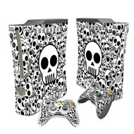 （Skin Sticker）skulls Hot Selling Top Quality Vinyl Skin Sticker for Xbox 360 fat Console + 2 Controllers（Skin Sticker）