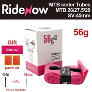 Ridenow Ultralight Bicycle Inner Tube 26Inch/27.5Inch/29Inch Mtb Bike Inner Tube French Valve Length
