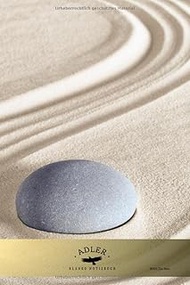ADLER Blanko Notizbuch "B002 Zen Stein": 165+ Seiten, liniert, A5 Format, Register, Seitenzahlen, So