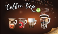 แก้วกระดาษคละลาย แก้วกระดาษกาแฟร้อน แก้วกระดาษกาแฟเย็น  แก้วกาแฟ แก้วกระดาษ 6.5oz. 8oz. 12oz.  (2000
