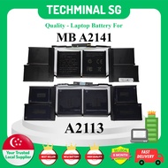 TECHMINAL - A2113 Battery Replacement for MBP 16 A2141 2019 2020 A2113 Battery