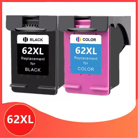 Compatible Ink Cartridge Replacement for HP 62XL 62 XL for HP62 Envy 5640 OfficeJet 200 5540 5740 55
