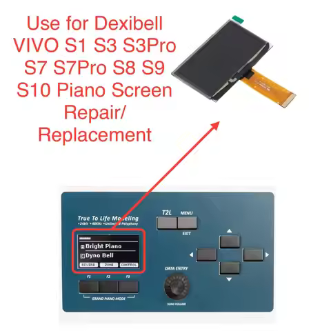 New Dexibell VIVO S1 S3 S3Pro S7 S7Pro S8 S9 S10 Piano Original Screen OLED Lcd Display Repair/Repla