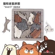 Difficulty Puzzle Level 10 Brain Teaser Decryption Wooden Adult puzzle Brain-Teasing Children's Powe