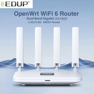 EDUP 2960S Router Wifi 6 Mesh Router AX1800 2.4GHz 5GHz Dual Band Gigabit Wireless Routers High Gain