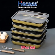 Hecess Gold Stainless Steel Food Tray With Lid | Pinggan Besi Bertutup Mewah Emas KD240