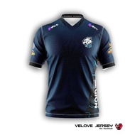 kaos t-shirt jersey esports gamingfullprinting baju gaming free fire - navy xl