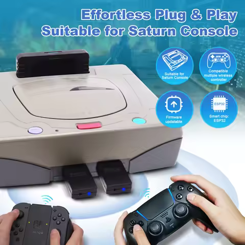 BlueRetro Wireless Controller Adapter For Sega Saturn Console Gamepad Converter For Saturn To PS4/PS