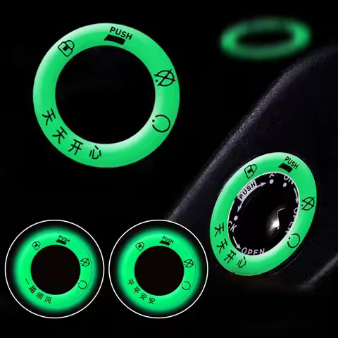 1pc Universal Motorcycle Ignition Key Switch Sticker Motorcycle Key Hole Decorative Luminous Cover M