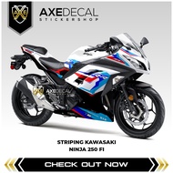 Striping Ninja 250 Fi Livery BMW Ttri Color / Stiker Motor Kawasaki Ninja Fi Semi FUll