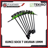 Black 19mm T-Socket Wrench Original TEKIRO 19mm Long T-Socket Wrench
