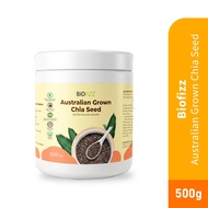 BIOFIZZ Chia Seed 500g with Organic Chia Seed, Halal Chia Seed, Superfood Chia Seed, Biji Chia HMS H