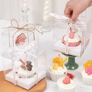 Paper Cupcake Decoration Packaging Box 1 Piece Single Packaging Cupcake Heightened Muffin Cup Portab