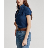 ((XS-S) [RL Girls' Hall] Ralph Lauren Tannin Retro Distressed Malaysia Mesh POLO Shirt [RLG001D6]