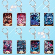 Anime Cartoons Acrylic Key Ring for Vaggie Charlie 3 Vees Vox Alastor Acrylic Card Key Buckle Self-M