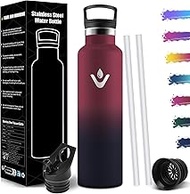 Stainless Steel Drinking Bottle, Thermos Flask, 1 Litre, BPA-Free, Leak-Proof Insulated Flask, Doubl