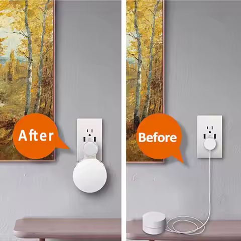 A43M Wall Mount for Google WiFi , WiFi Bracket Holder for Google WiFi Router Easy Use in Home Everyw