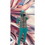Hodiee Set Women Jacket Leopard Hodie long slevee hodie bigsize jaket murah