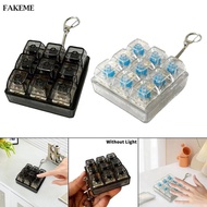 [dolity21] Keyboard Fidget Clicker Toy Keychain Lightweight Sturdy Decompression Button Finger Click