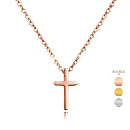 CELOVIS Krissy Dainty Cross Pendant Chain Necklace ( Rose Gold/ Gold/ Silver )