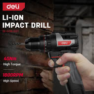 DELI Cordless Li-ion Impact Drill (16V / 45Nm / 10mm / 30600bpm / Brushless) DE-CZ16-1D2