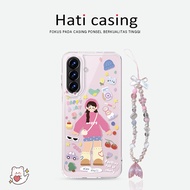 HP Cake Cute Girl'sGirl Case Samsung S26 FE S26 Plus Ultra S24 Fe S22 S23 M55 5G S20 S21 S24 Plus No