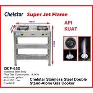DAWA / CHELSTAR DAPUR GAS KAKI STAINLESS STEEL standing gas cooker stove TP235 DCF 65D