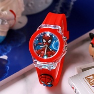 hot toys | Marvel Comics Doll Spider-Man Iron Man. Captain America Cartoon Watch Silicone Luminous W